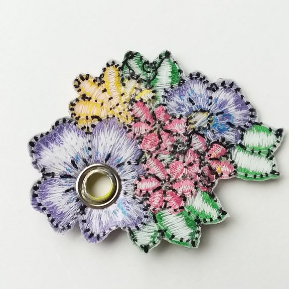 4/$20  Tropical floral shoe charm Roller Skate shoelace accessory charm patch - Picture 5 of 5